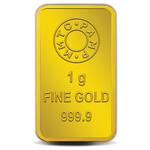 Lotus 1g, 24-Karat Fine Gold Bar, 999.9 Purity