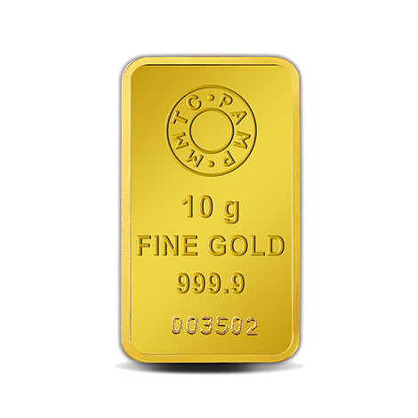 Lotus 10g, 24-Karat Fine Gold Bar, 999.9 Purity