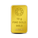 Lotus 10g, 24-Karat Fine Gold Bar, 999.9 Purity