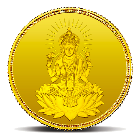 Lakshmi 5g, 24-Karat Fine Gold Coin, 999.9 Purity